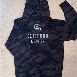 Clifford Lenox black camo hoodie